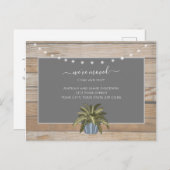 Rustiek We hebben de aankondiging van het nieuwe H Briefkaart (Voorkant / Achterkant)