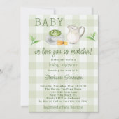 Rustiek We houden van je, dus Matcha Green Tea Bab Kaart (Voorkant)