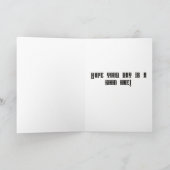 Rustiek weer geslagen teken Vaderdag Kaart (Binnen)