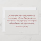 Rustiek Wenskaart met bloemen Feestdagenkaart (Achterkant)