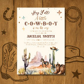 Rustiek Western Cowboy Baby shower Wild West Kaart