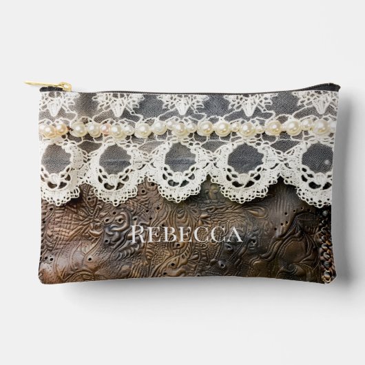 Rustiek Western Gereedschapsleer en Antiek Kant Sm Etui (Voorkant)