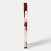 Rustiek Western gesimuleerd leder & Koeienhuid Case-Mate iPhone Case (Achterkant / Links)