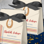 Rustiek Western Hoefijzer Baby shower Bedankdoosjes