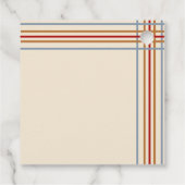 Rustiek Western Hoefijzer Baby shower Bedankjes Labels (Achterkant)