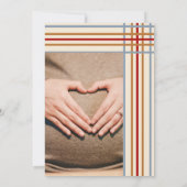 Rustiek Western Hoefijzer Baby shower Bedankkaart (Achterkant)