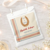 Rustiek Western Hoefijzer Baby shower Bedankzakje (Geknipt)