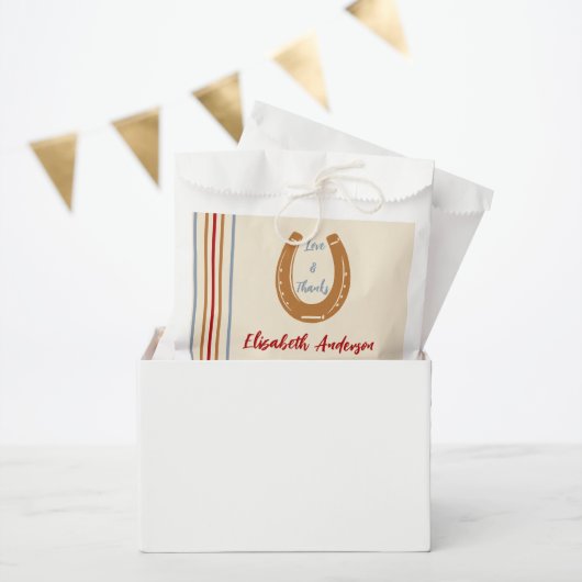 Rustiek Western Hoefijzer Baby shower Bedankzakje (Feest)