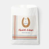 Rustiek Western Hoefijzer Baby shower Bedankzakje (Voorkant)