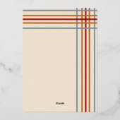 Rustiek Western Hoefijzer Baby shower Folie Uitnodiging (Achterkant)