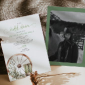 Rustiek Western kalligrafisch Vrijgezellenfeest Kaart