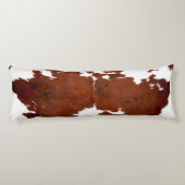 Rustiek Western Koeienhuid Naam Lichaamskussen (Achterkant)