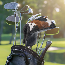 Rustiek Western Koeienhuid Patroon met Monogram Golfheadcover