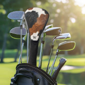 Rustiek Western Koeienhuid Patroon met Monogram Golfheadcover