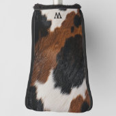 Rustiek Western Koeienhuid Patroon met Monogram Golfheadcover (Draai 90)