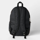 Rustiek Western Koeienhuid Pattern Bedrukte Rugzak (Achterkant)