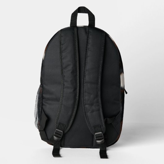 Rustiek Western Koeienhuid Pattern Bedrukte Rugzak (Achterkant)