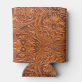 Rustiek western land cowboy bruiloft gunst blikjeskoeler (Achterkant)