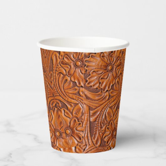 Rustiek western land cowboy bruiloft gunst papieren bekers (Rechts)