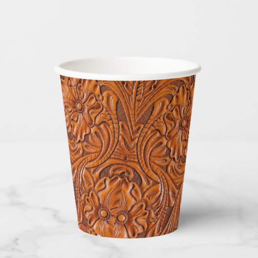 Rustiek western land cowboy bruiloft gunst papieren bekers (Voorkant)