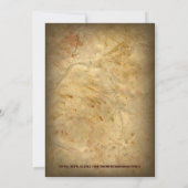 Rustiek western land cowboy vrijgezellenfeest kaart (Achterkant)