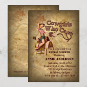 Rustiek western land cowboy vrijgezellenfeest kaart (Voorkant / Achterkant)