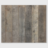 Rustiek western land houtnerf schuur hout cadeaupapier (Vlak)