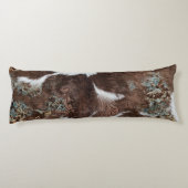 Rustiek Western Land Koeienhuid Leder Lichaamskussen (Achterkant)