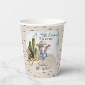 Rustiek Western Olifant Cowboy Boy Baby shower Papieren Bekers (Achterkant)