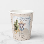 Rustiek Western Olifant Cowboy Boy Baby shower Papieren Bekers (Voorkant)