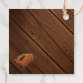 Rustiek Western ontwerp voor uw speciale Bedankjes Labels (Achterkant)