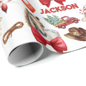 Rustiek Western paard Cadeaupapier (Rol Hoek)