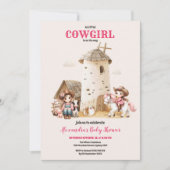 Rustiek Western Rodeo Baby shower Kaart (Voorkant)