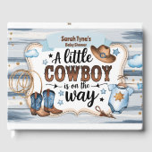 Rustiek Western Rodeo Boys Baby shower Gastenboek (Voorkant)