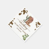 Rustiek Western Rodeo Kleine Cowboy Baby shower Servet (Hoek)