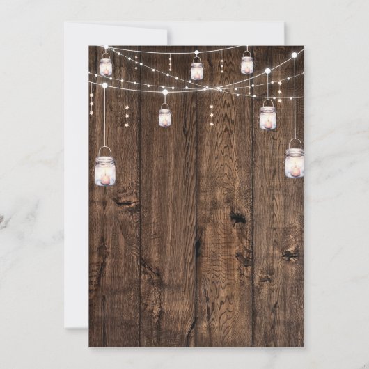 Rustiek Western Sweet Sixteen Kaart (Achterkant)