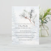 Rustiek White Winter Pine Vrijgezellenfeest Kaart (Staand voorkant)