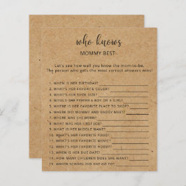 Rustiek - Wie kent mama het beste spel