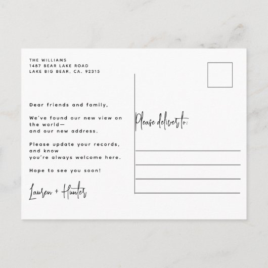 Rustiek Wij hebben elegante botanische Waterverf v Aankondigingskaart (Achterkant)