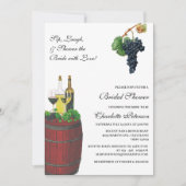 Rustiek wijnthema Vrijgezellenfeest Kaart (Voorkant)