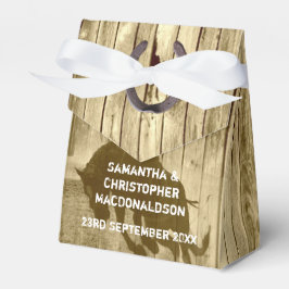 Rustiek wild west cowboy land bruiloft bedankdoosjes