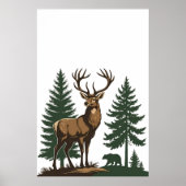 Rustiek Wildflower Botanisch Poster (Voorkant)