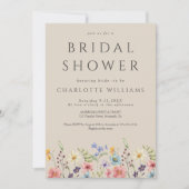 Rustiek Wildflower Elegant Vrijgezellenfeest Kaart (Voorkant)