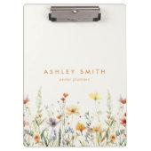 Rustiek Wildflower Klembord (Voorkant)