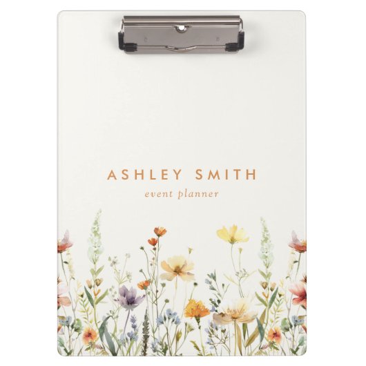 Rustiek Wildflower Klembord (Voorkant)
