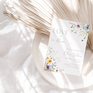 Rustiek Wildflower Vrijgezellenfeest - Boho Floral Kaart