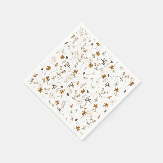 Rustiek Wildflower Vrijgezellenfeest Servet (Hoek)