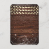 Rustiek Winter Gingerbread House Baby shower Informatiekaartje (Achterkant)