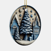 Rustiek Winter Village Ornament (Rechts)