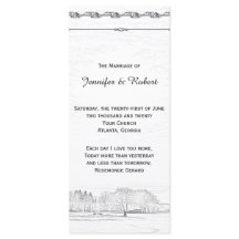 Rustiek Winter Wonderland Trouwprogramma